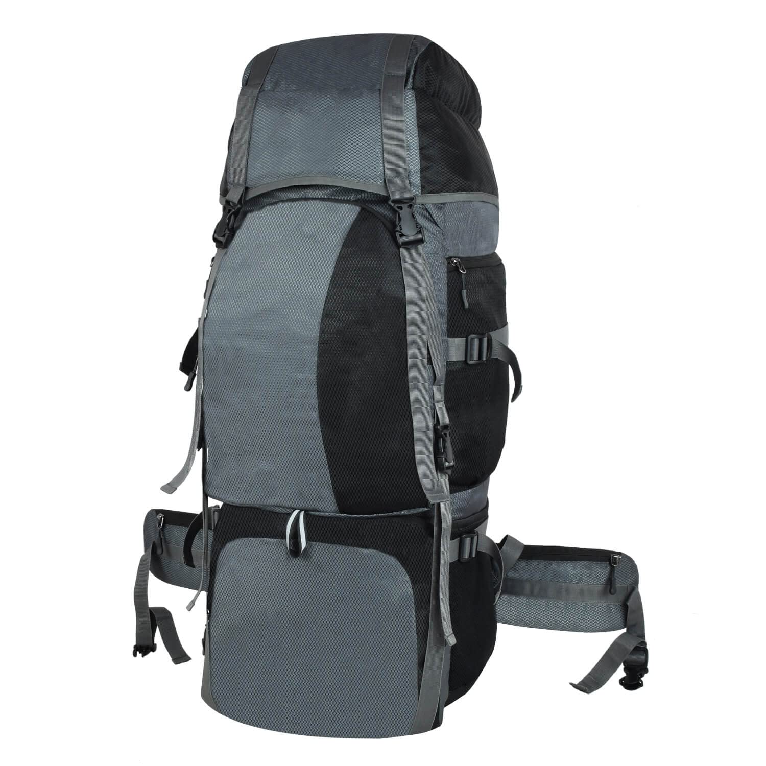 FATMUG Travel Rucksack for Camping, Hiking, Trekking with Laptop Compartment (60 L, Grey) (B0BT9RWXQZ) Amazon Price History, Amazon Price Tracker