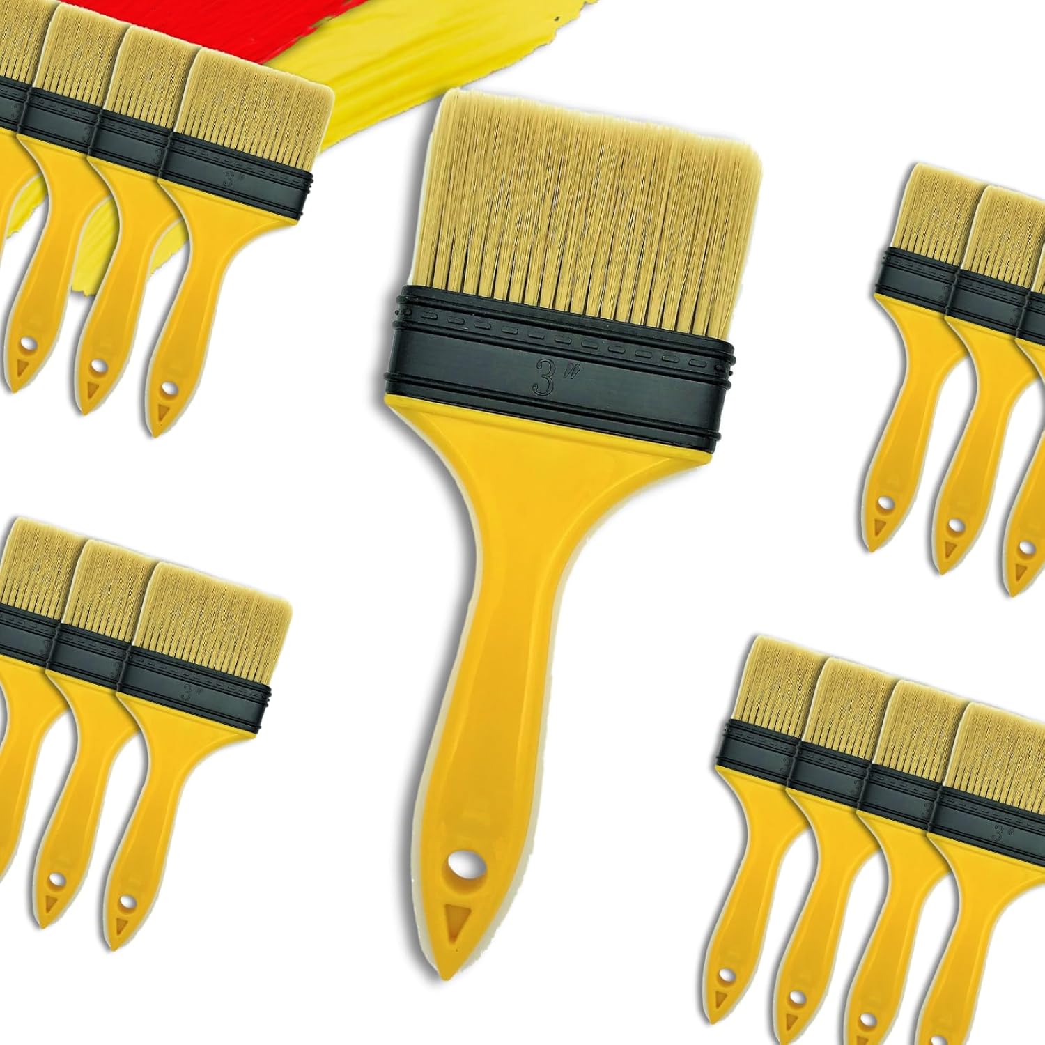 Paint Brushes for Walls I Chip Brush Set 2 inch 40 Pack I S.Chip Brush Never Lose Bristles I 100% Plastic I for Paint, Glues, Stains and Single Material
