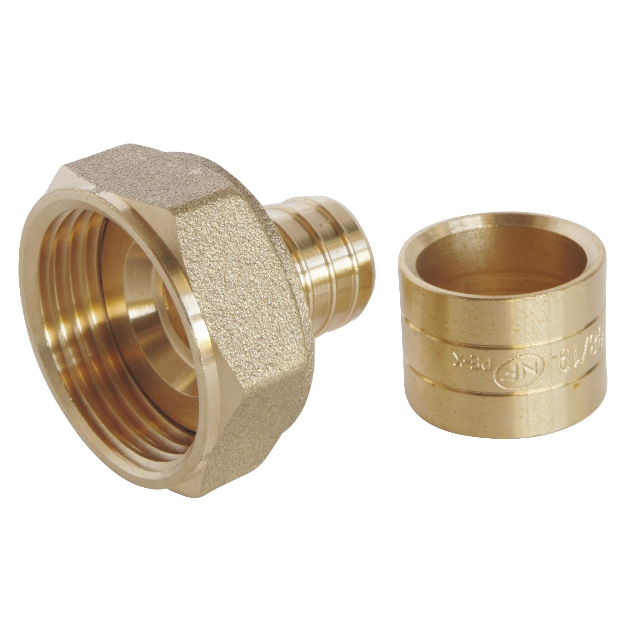 SOMATHERM FOR YOU, Raccord à glissement écrou tournant 20/​27 pour tube PER Ø16 - Montage facile, résistant à la corrosion, certifié NF, pression max 10 bars, température 5°C à 90°C