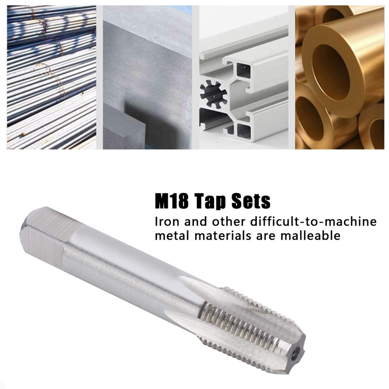 Thread PT Pipe Tap Set, HSS Z 1/8?27 Hardware Repair Manual Tools, Screwdriver Repair Tool for Assorted Plumbers Mechanics DIY cutting Tools