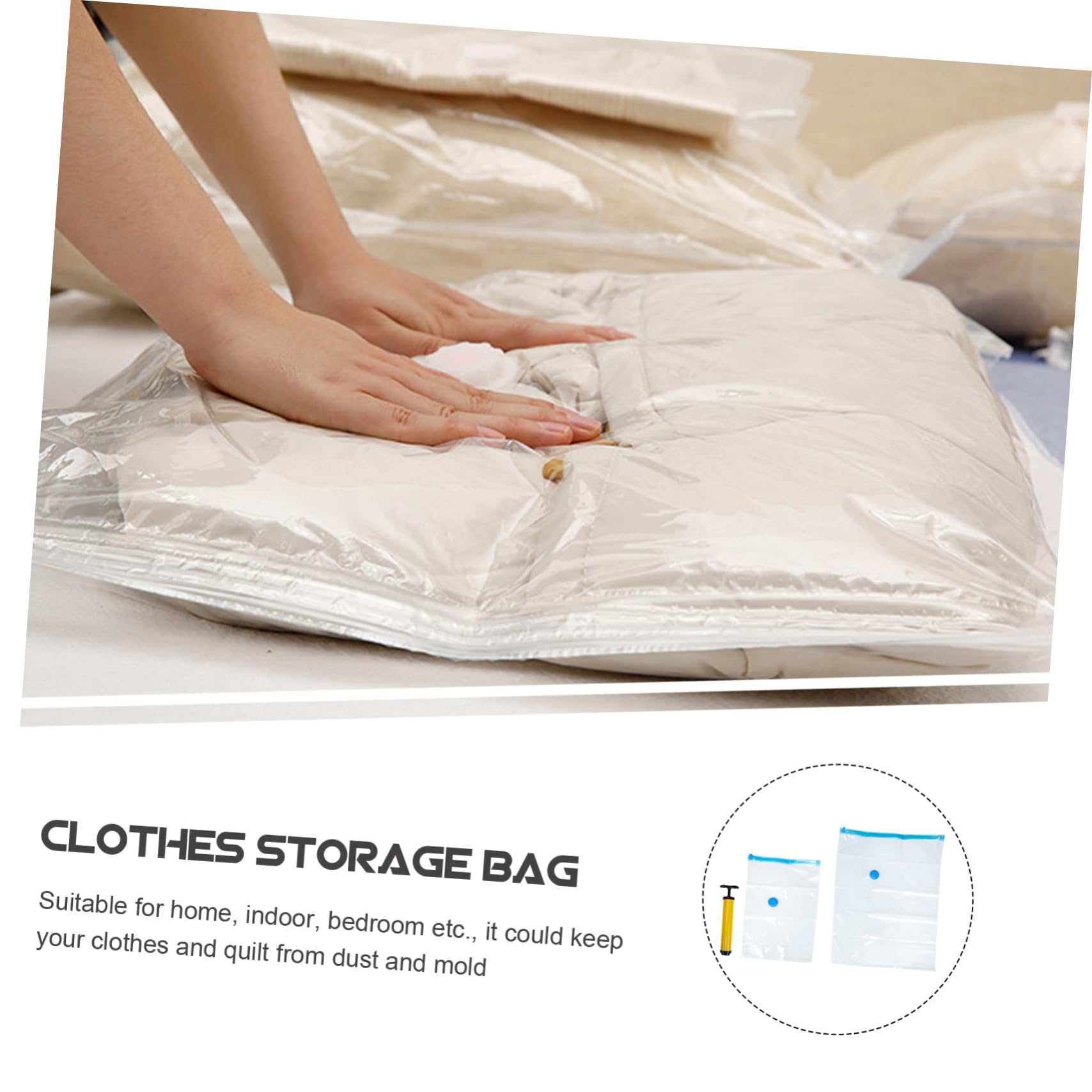 3 Juegos de Bolsas de Almacenamiento al vacío Bolsas de Almacenamiento de Ropa Bolsas de Almacenamiento Impermeables Ropa de Viaje Bolsa de Ropa de Viaje Bolsas de Almacenamiento