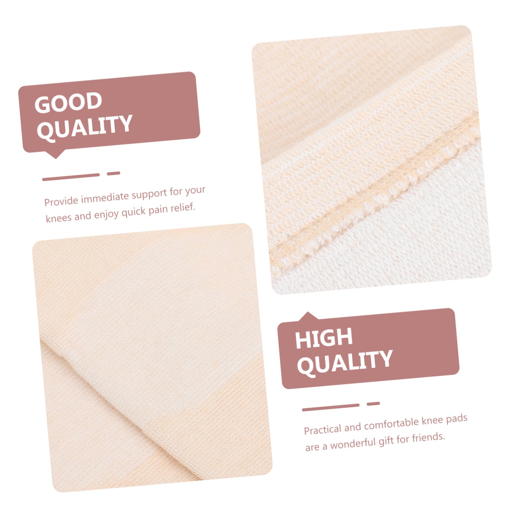 KOCKSHION 2Pairs Protective Sports Pads Durable Warmer Knee Covers for Fitness Non Slip Breathable Design for Basketball Football Hiking Comfortable Elastic for Joint