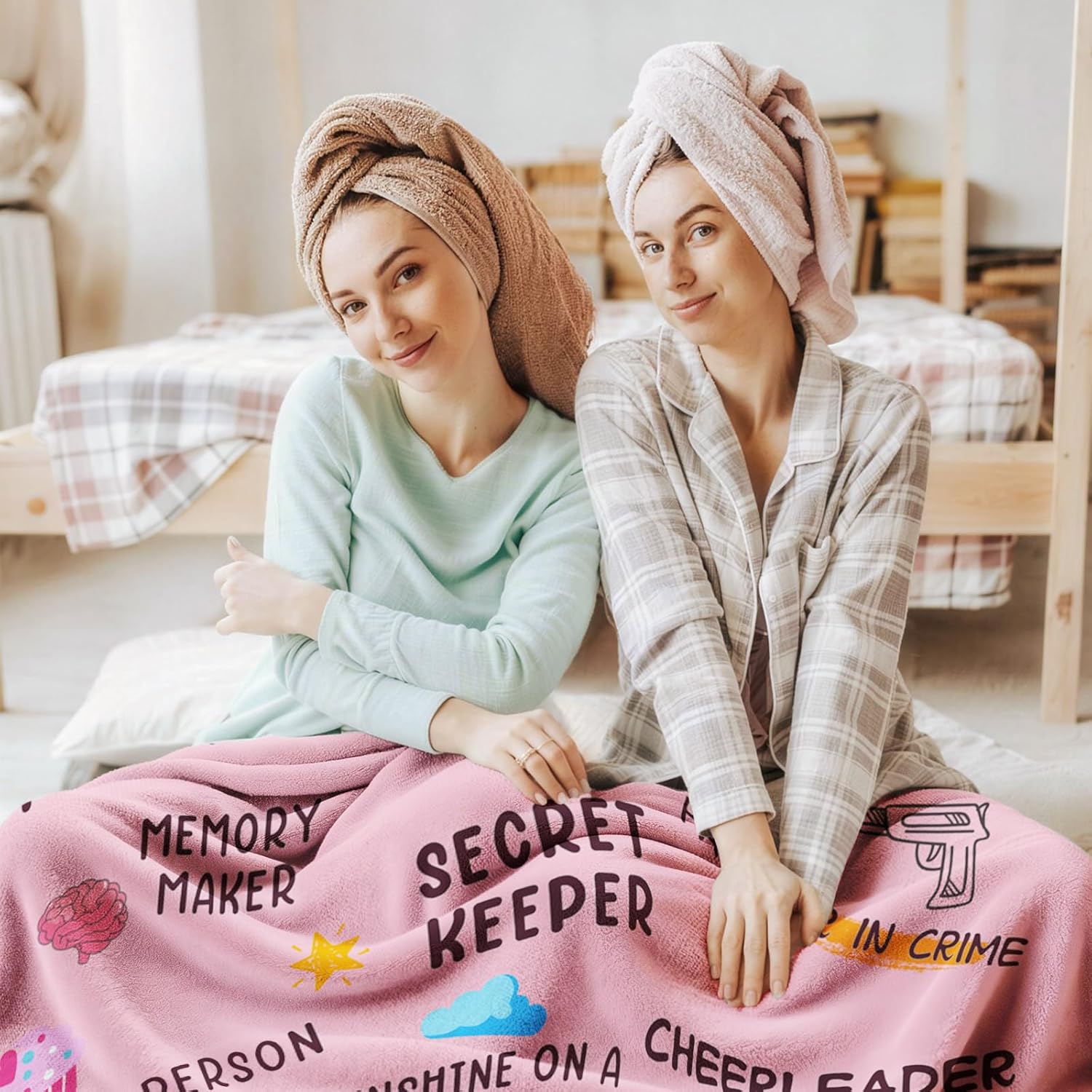 Best Friend Birthday Gifts for Women, Bestie Birthday Gifts for Women -Best Friend Blanket 60"x 50", Friendship Gift for Woman, BFF - Soul Sister Gift for Woman, Christmas day for BestFriend, Pink - Image 2