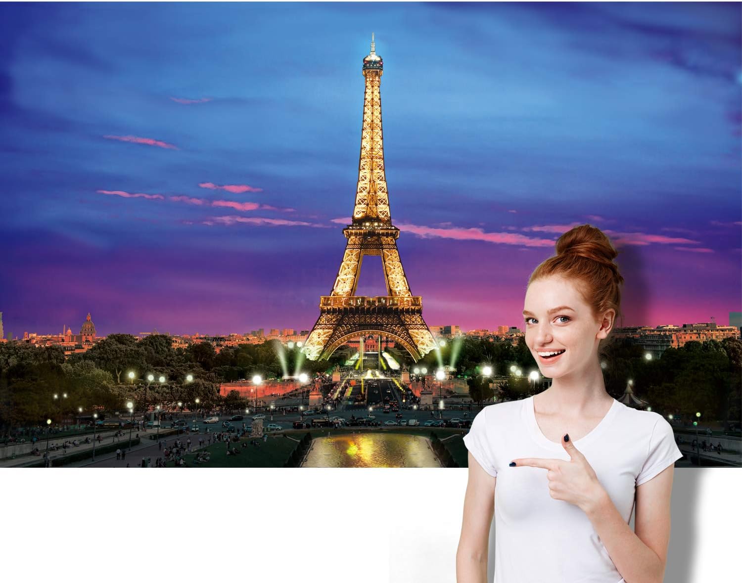 Best Paris Eiffel Tower Backdrop Banner Background Photo Booth Prop, Paris Night View Props Wall Photography Background Banner 6 x 3.6 Feet with 4 Copper Holes and 19.7 ft Black String Best Paris Eiffel Tower Backdrop Banner Background Photo Booth Prop, Paris Night View Props Wall Photography Background Banner 6 x 3.6 Feet with 4 Copper Holes and 19.7 ft Black String