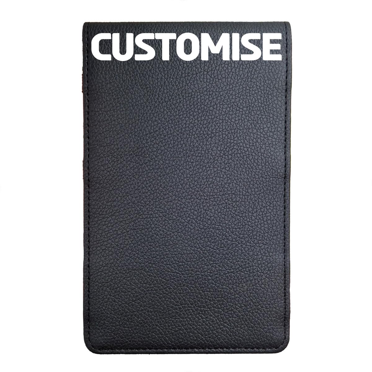 Ace Customs Personalised Golf Scorecard Holder & Yardage Book (Black)