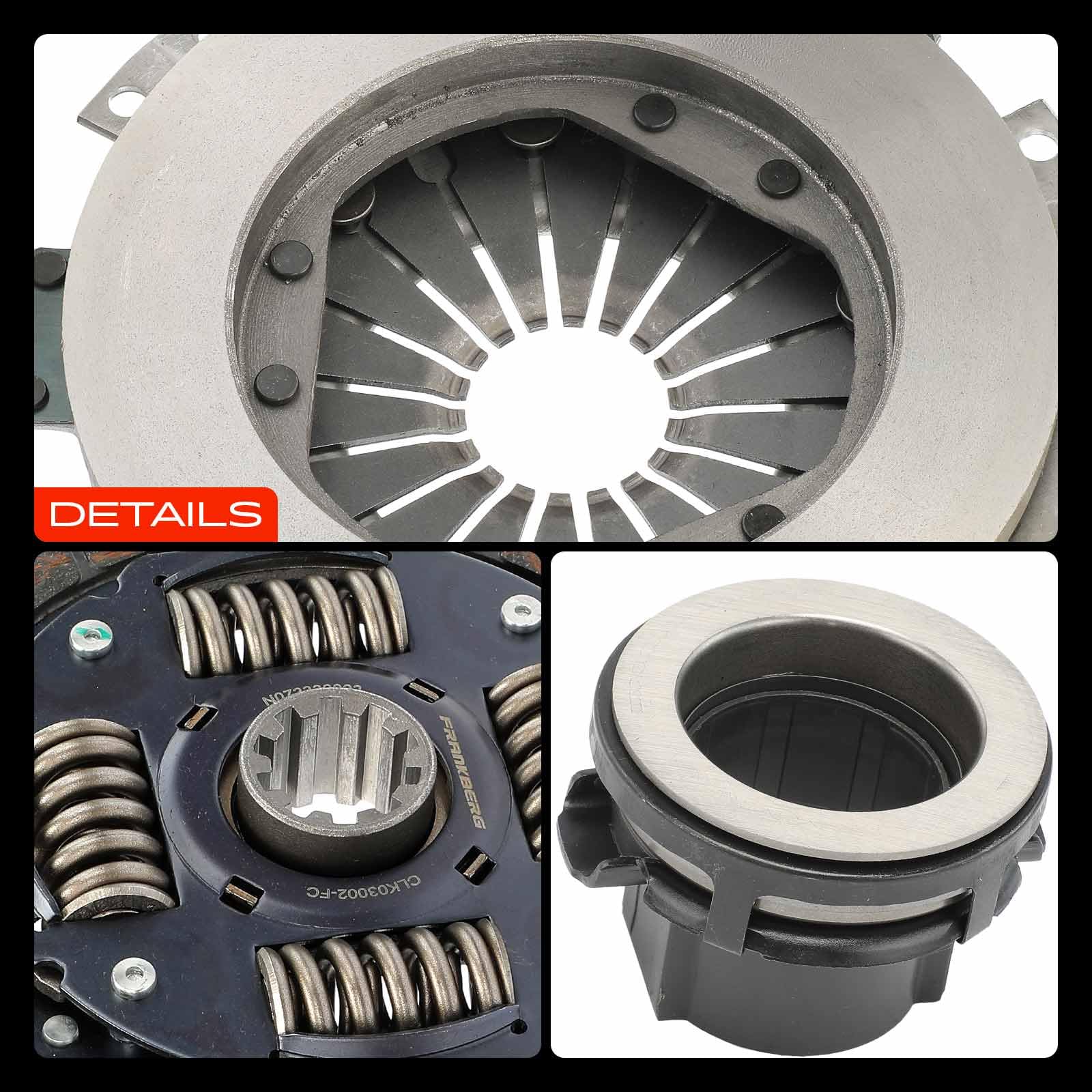 Frankberg Kit de embrague embrague 21211223570 | Compatible con: Serie 3 Touring E36, Serie 3 Compact E36, Serie 3 E36, Serie 3 Coupé E36, Serie 3 Convertible E36