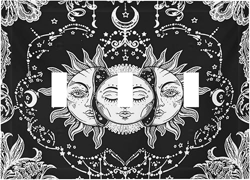 Miniatura 73 de Cubiertas de salida iridiscentes abstractas coloridas nubes dúplex de 1 cuadrilla, placa de cubierta de interruptor de luz arco iris, placas