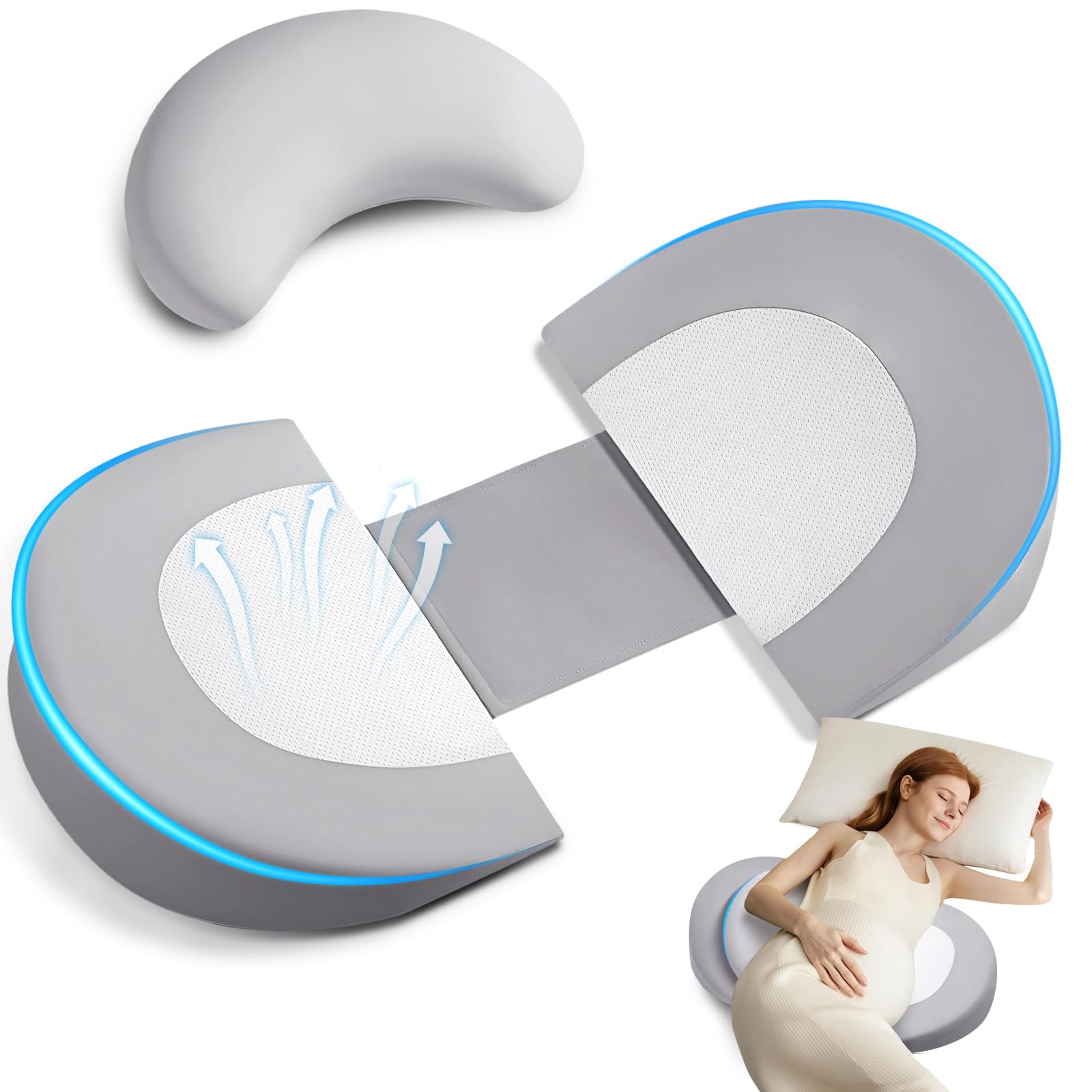 SRLON Pregnancy Pillow Wedge - maternity pillows | Mubboo