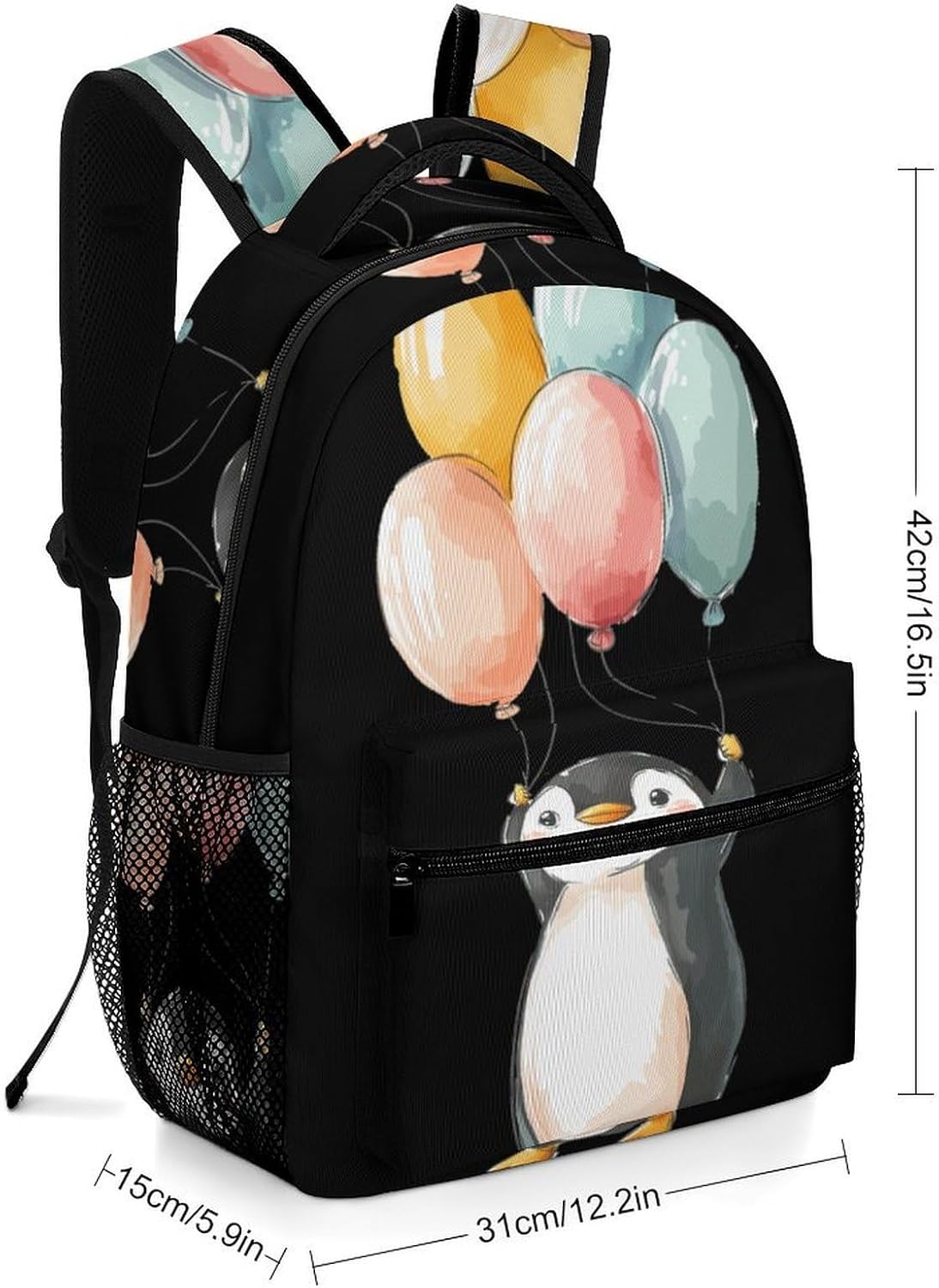 Penguins I Can Believe I Can Fly Unisex Backpack Casual Daypacks Lightweight Shoulders Bag for Camping Hiking Travel