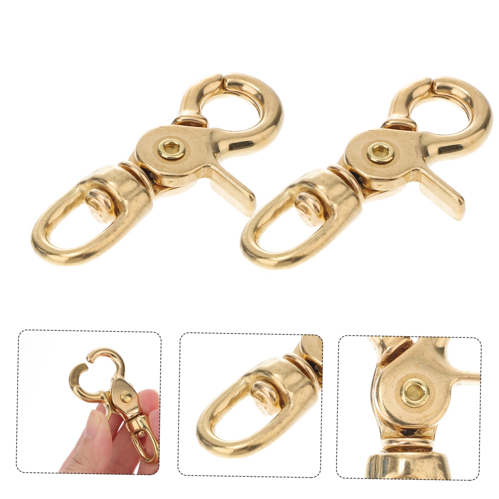 Moschettoni A Scatto CLIP DI ASSPETTO DI ASSPETTAZIONE CLIP- BASSA in Ottone Scatti in Ottone per Portachiavi Cucciolo di Guinzaglio Artigianato Appeso Chiusura A Moschettone