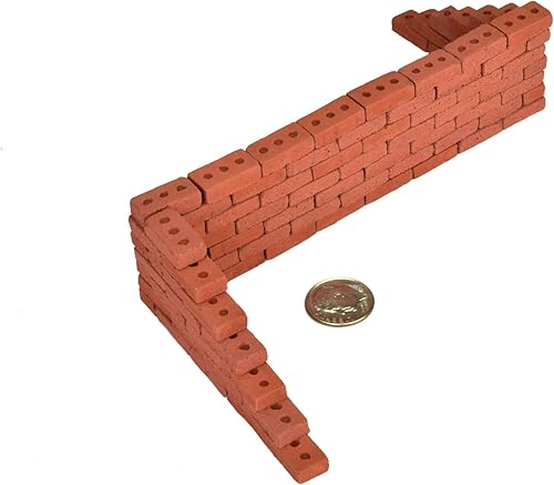 Acacia Grove Mini ladrillos rojos con paleta, paquete de 100, escala 1/12 disponible en Yaxa Costa Rica