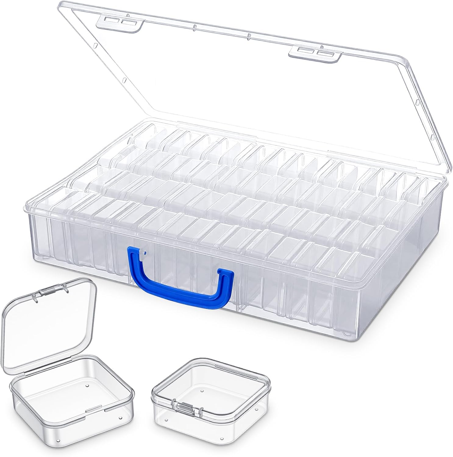 Amazon.com: Kifmurase Bead Organizer Box, 60PCS Small Clear Plastic ...