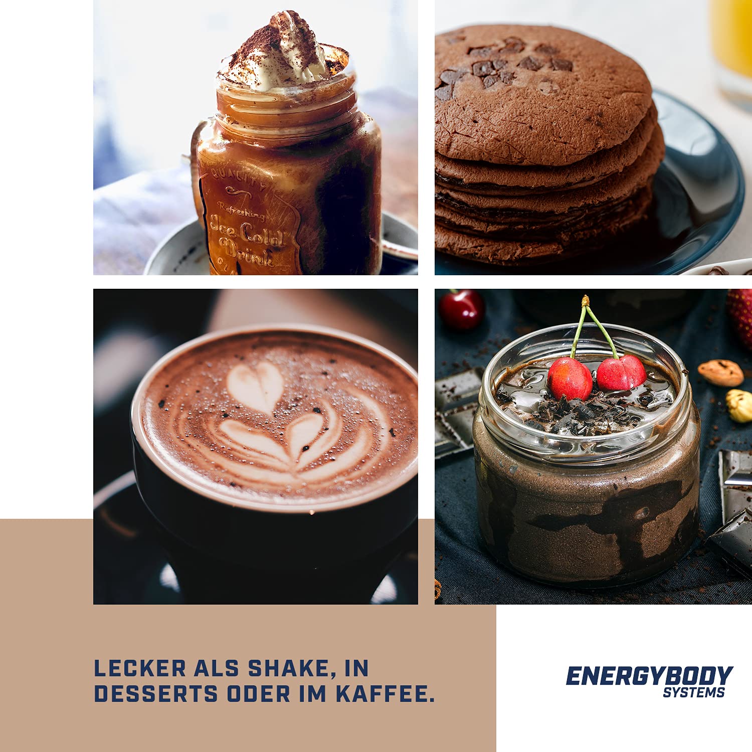 Energybody KET'ONE Shake „Schoko" 600 g/Protein Pulver für die Ketogene Ernährung/Keto Shake mit MCT Pulver & Molkenproteinisolat/reich an essentiellen Aminosäuren & BCAAs