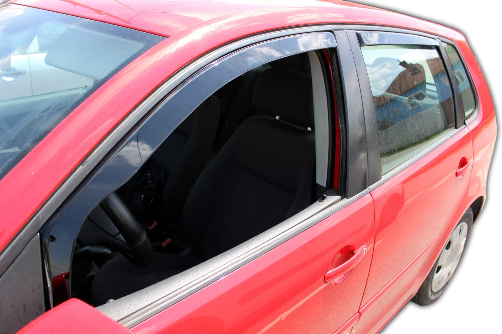 J&J AUTOMOTIVE HEKO Windabweiser für Volkswagen Polo 4 5-Türer 2002-2008