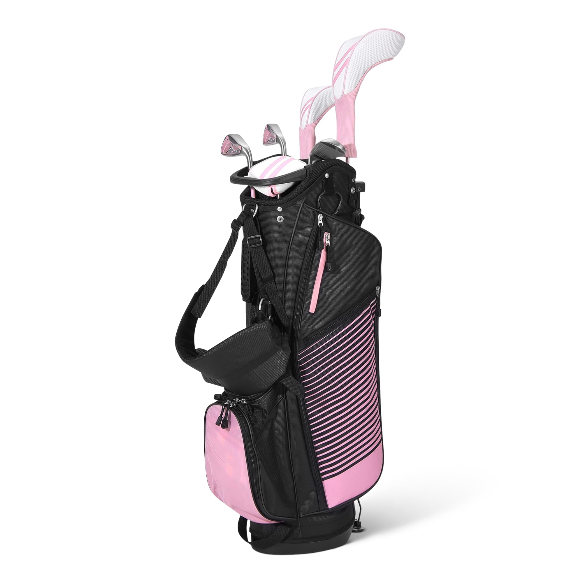 Amazon Basics Golfschlägerset, 6-teilig mit Standtasche, übergroße Schlagfläche, niedriger Schwerpunkt