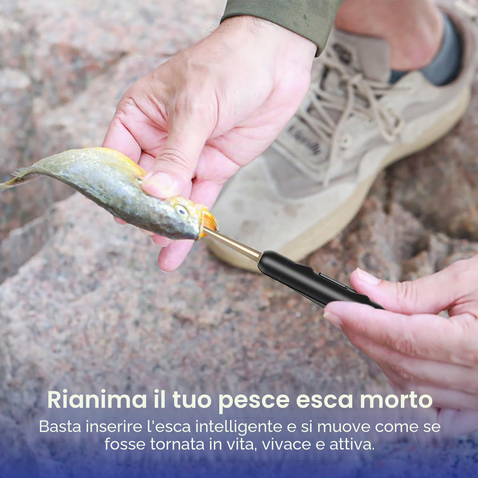 KANAMA Smart Bait – Esche da pesca Bionic, esche da nuoto robotizzate, impermeabili, per pesci morti, attrezzatura da pesca elettrica per acqua salata e acqua dolce