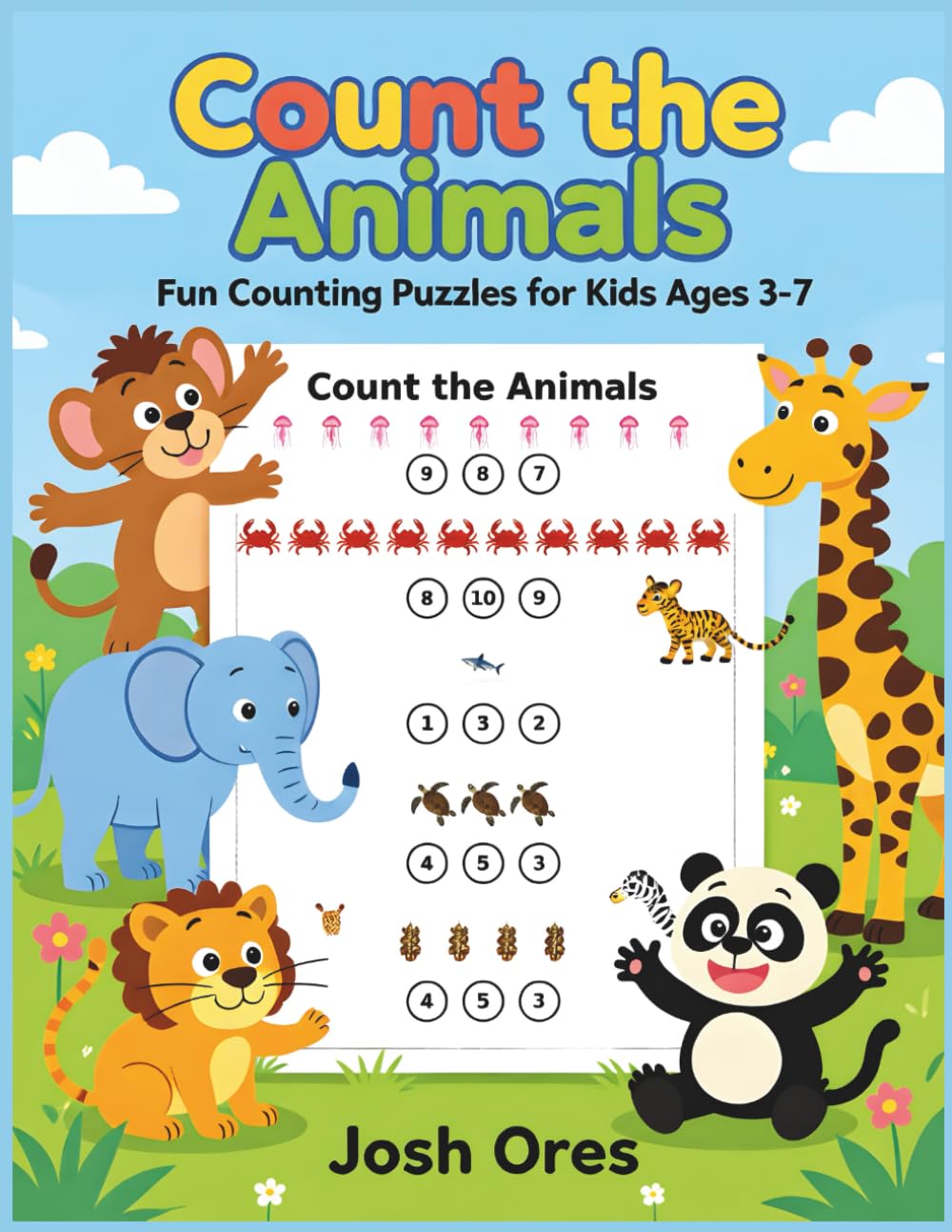 Count the Animals: Fun Counting Puzzles for Kids Ages 3-7