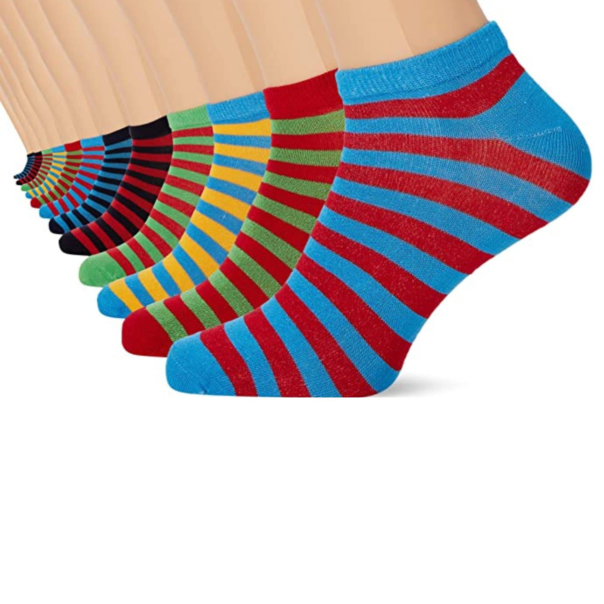 FM London Bamboo Trainer Protège-Bas & Socquettes (Lot de 12) Homme