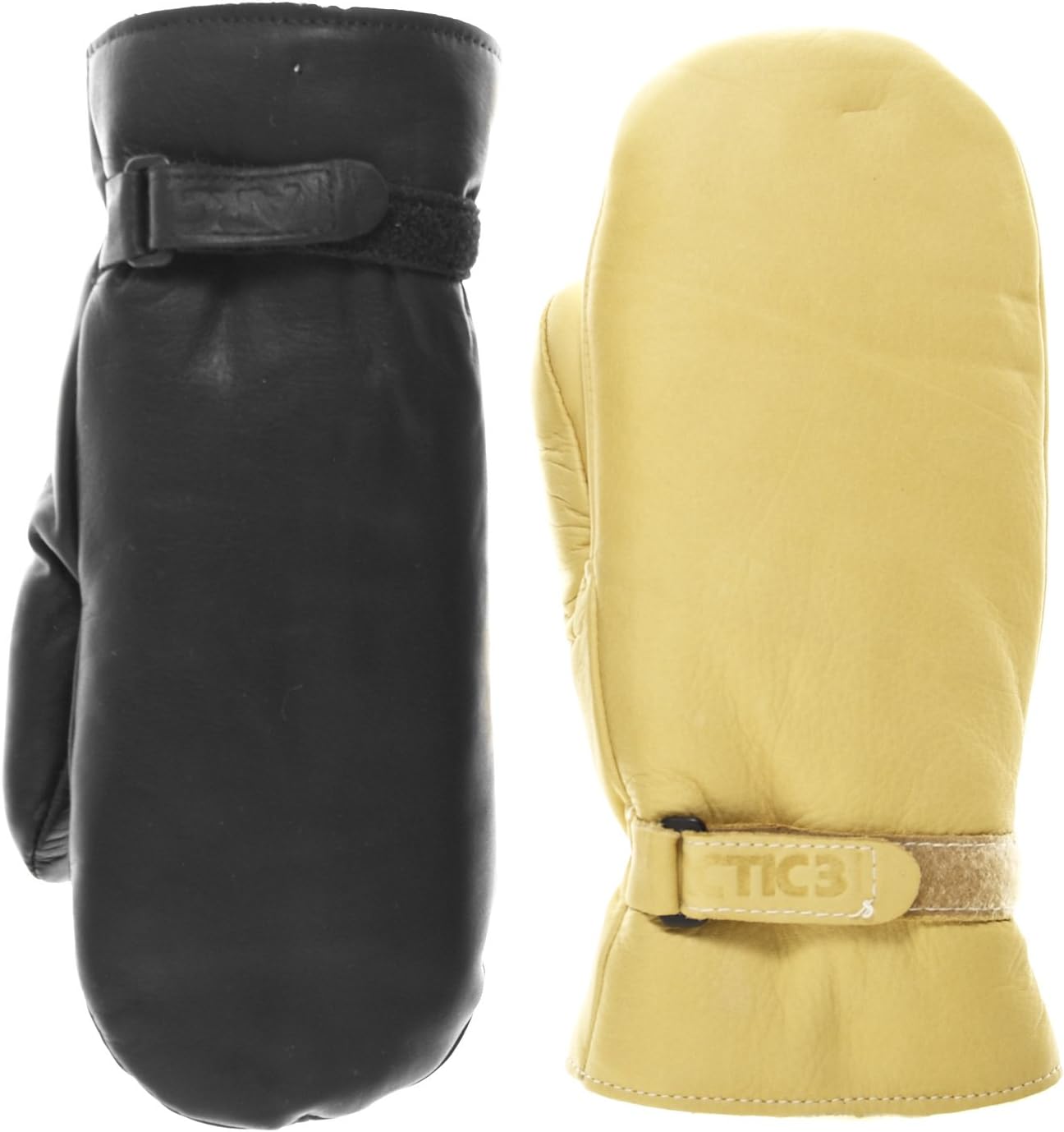 Raber Gloves Men's Winter Cowhide Leather Mittens Size L Color Black