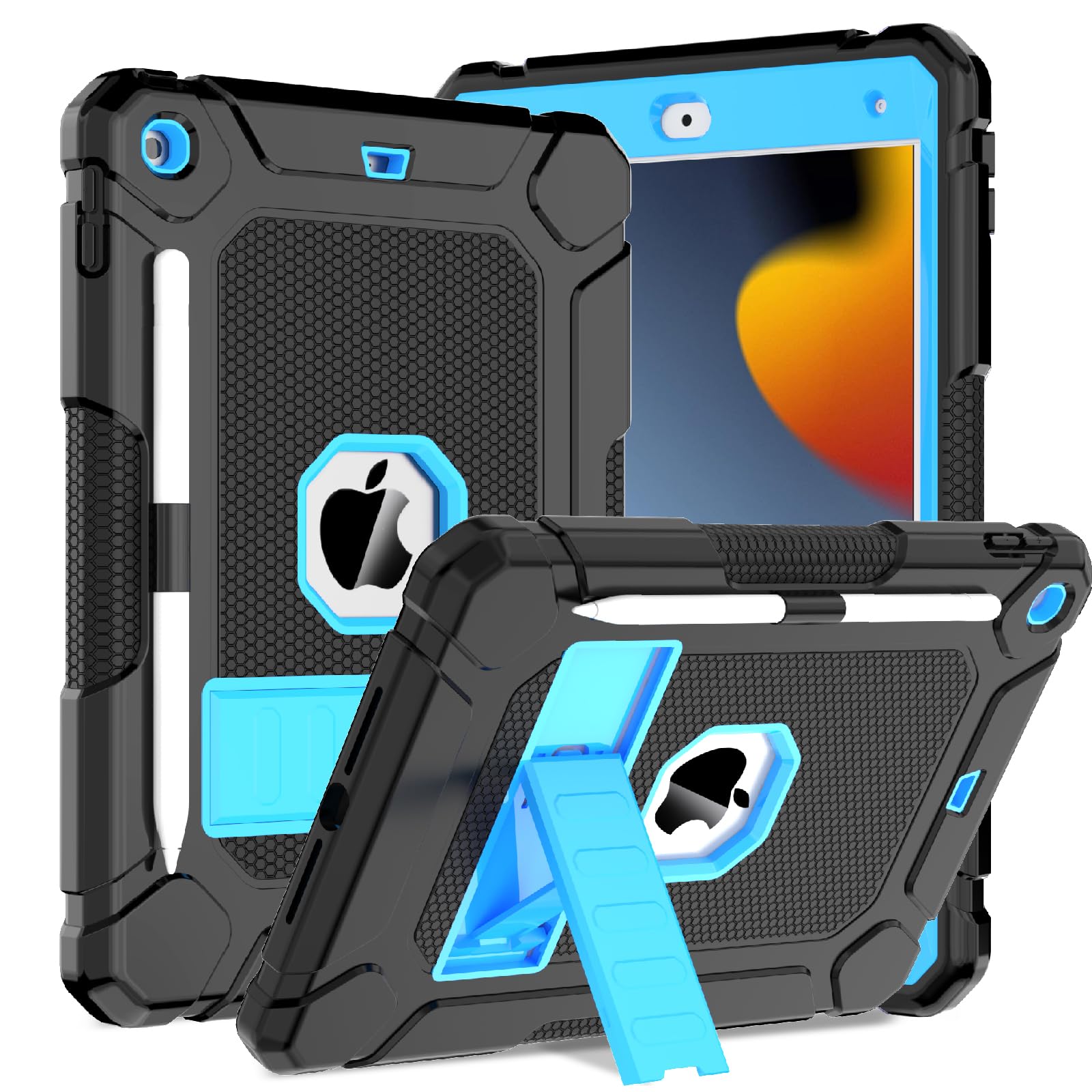 BMOUO Case for iPad 9th 8th 7th Generation (10.2 inch, 2021/2020/2019)