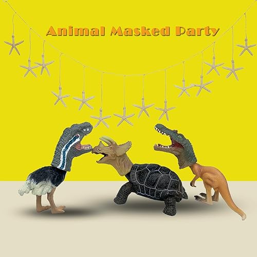 Miniatura 8 de Gemini&Genius Marionetas de mano de dinosaurio para dedos, juguetes realistas de dinosaurio, marioneta de dedo de dinosaurio, grandes juguetes o