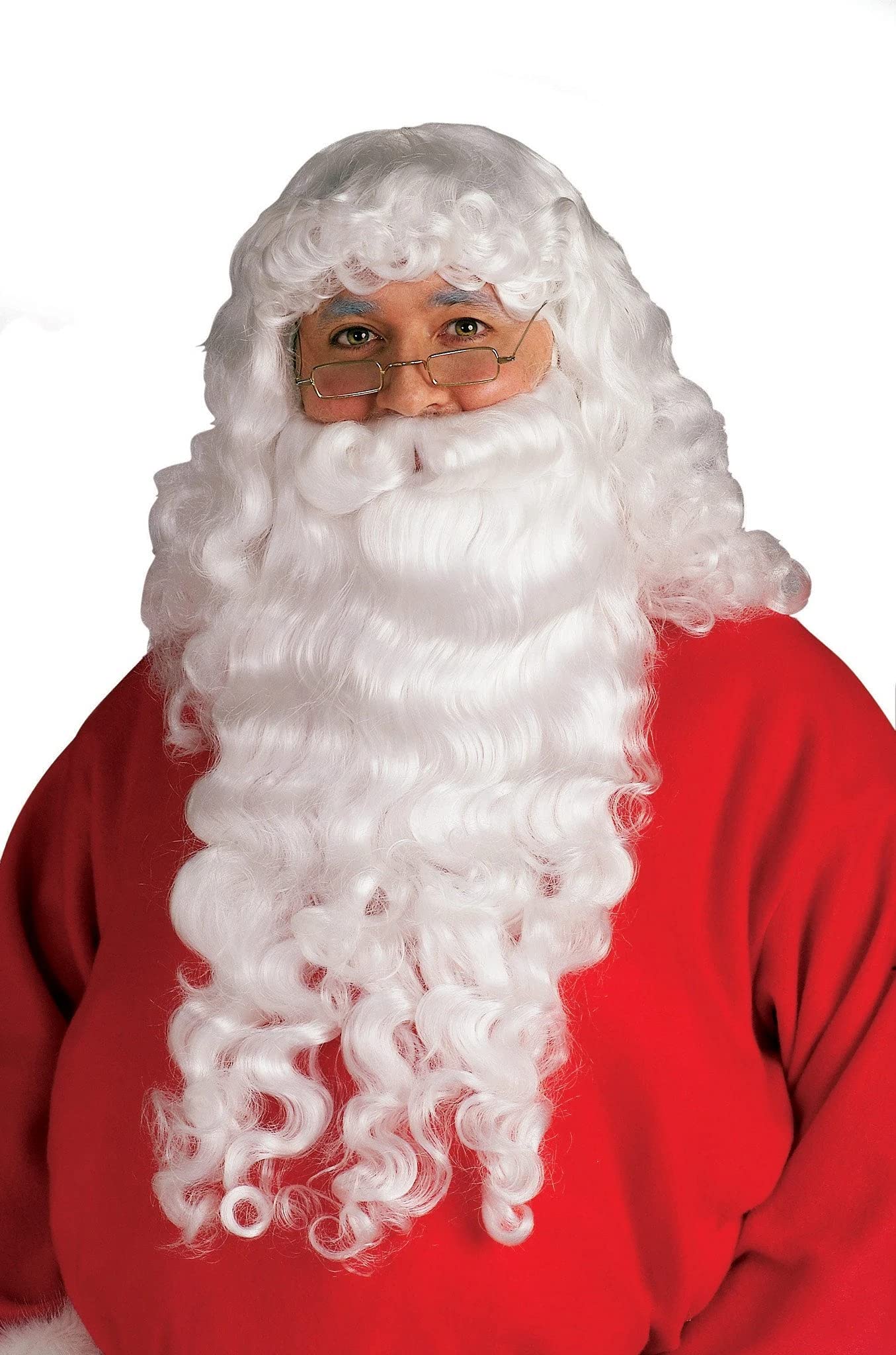 Rubies Santa Claus Premium Beard & Wig Set for Adults, Men's No Size