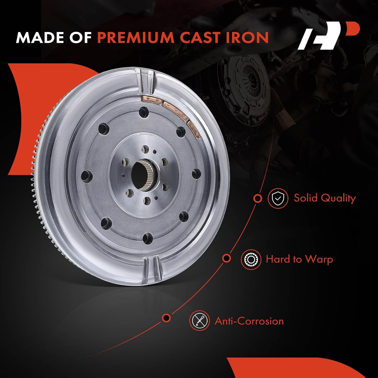 A-Premium Dual Mass Flywheel Compatible with Volkswagen Jetta 2005-2007, Beetle 2004-2006, 1.9L TDI Diesel, Auto Dual Clutch Transmission, Replace# 03G105266CG, 03G105266BE