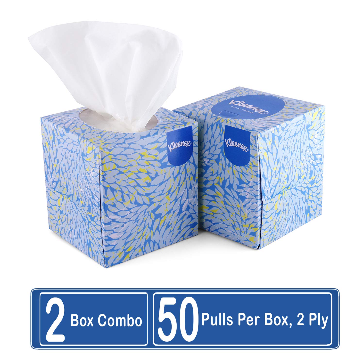 KLEENEX® Facial Tissue Cube 600392 ply Face Tissue 2 Tissue Boxes x
