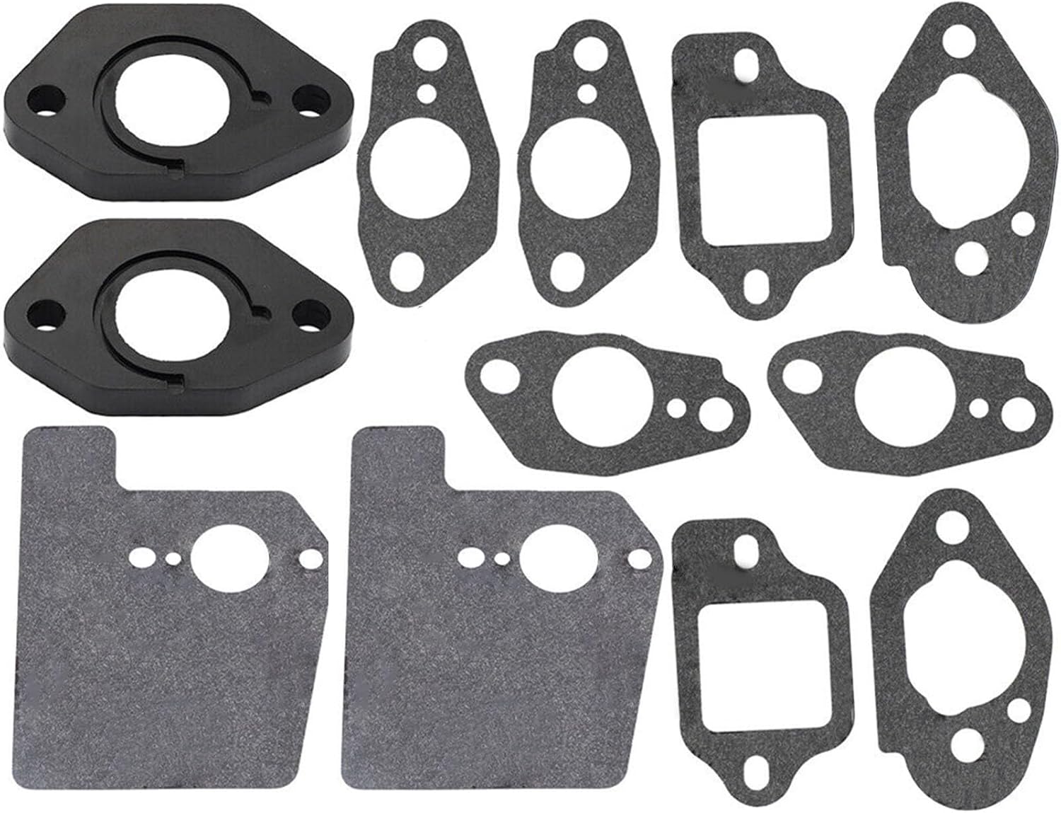 Carburetor Gasket Kit 2 Sets GCV135 Carburetor Insulator Gasket for Honda GCV190 GSV190 GCV160A Engine Carburetor Gasket Insulator Kit