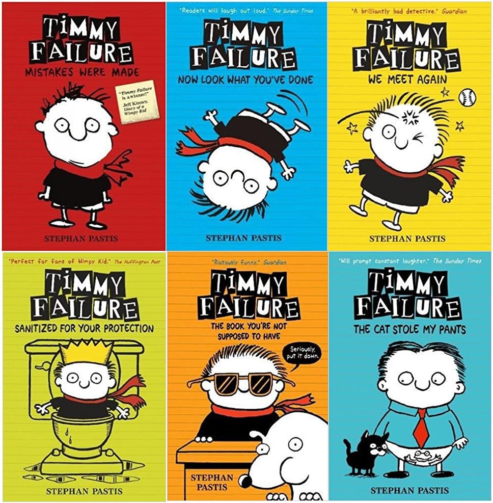 Timmy Failure Series 6 books collection set by Stephan Pastis