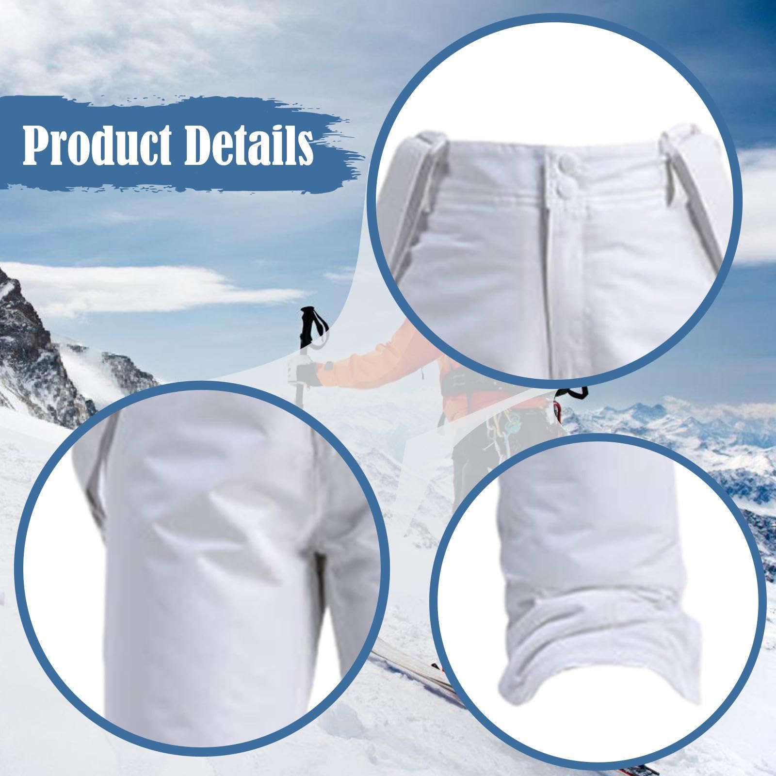 harayaa Pantalón de Esquí para Mujer con Tirantes Regulables Tejido Impermeable Y Acolchado Térmico para Mantener El Adecuado para Esquí Snowboard
