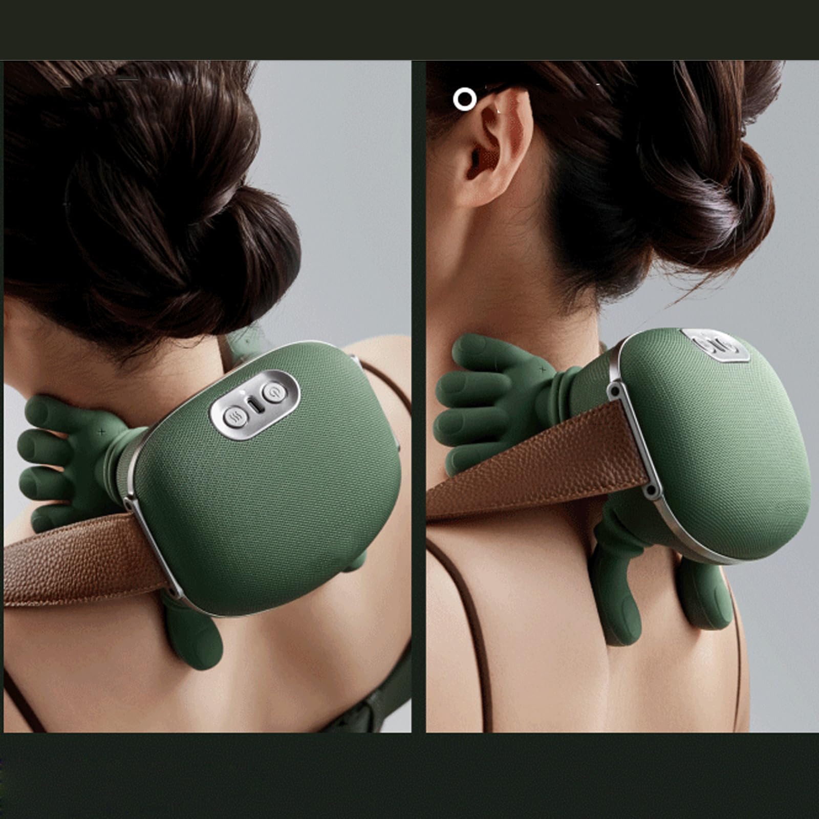 TrueAlign Massage Master for Shoulder, Nackenmassagegerät mit Wärme, 4D-Tiefenmassagegerät für Nacken und Schultern, Rückenmassagegerät, Kabellos Massagegerät für Frauen und Männer