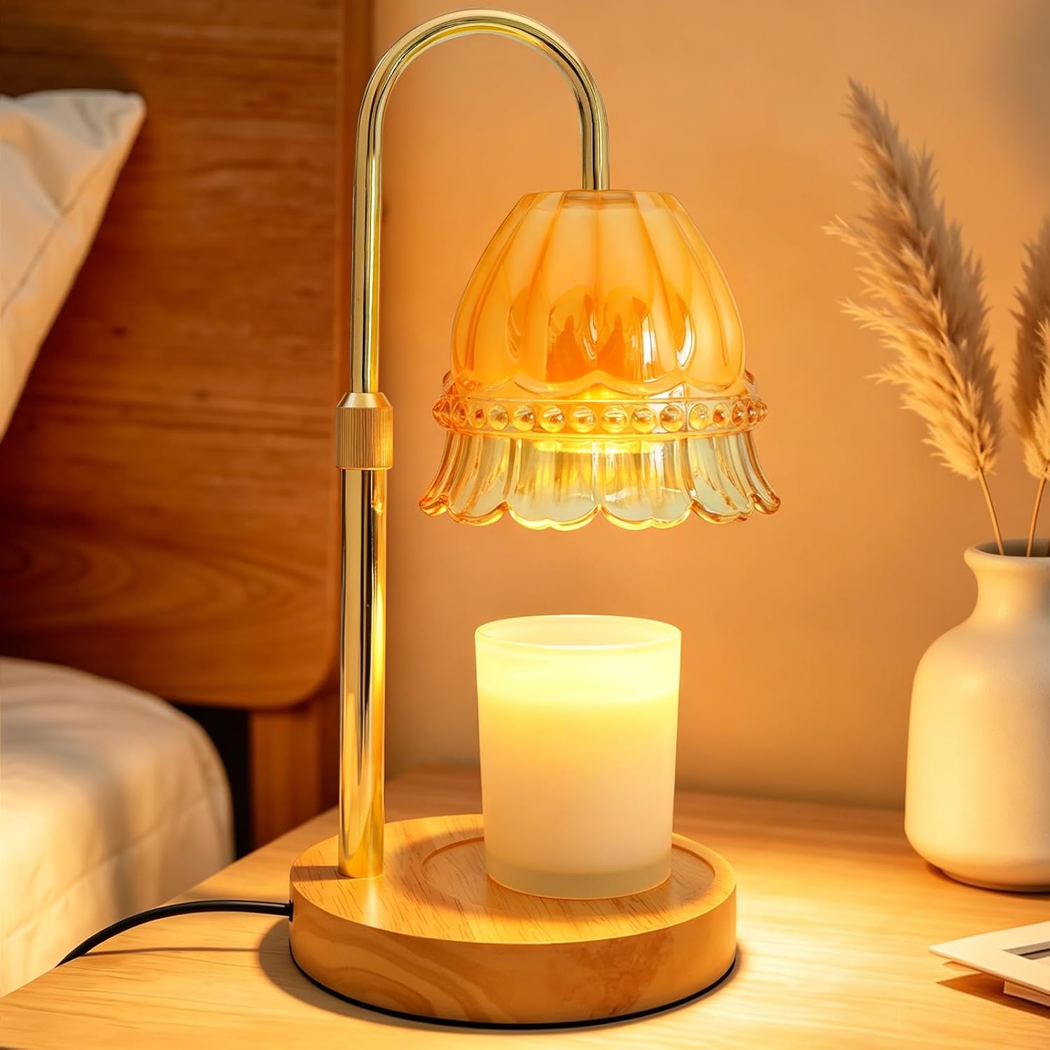 Candle Warmer Lamp with Timer,Birthday Gifts for Women Home Decor