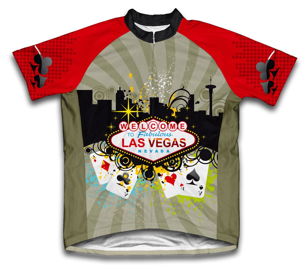 ScudoPro Las Vegas Fever Short Sleeve Cycling Jersey for Women - Size 3XL Gray