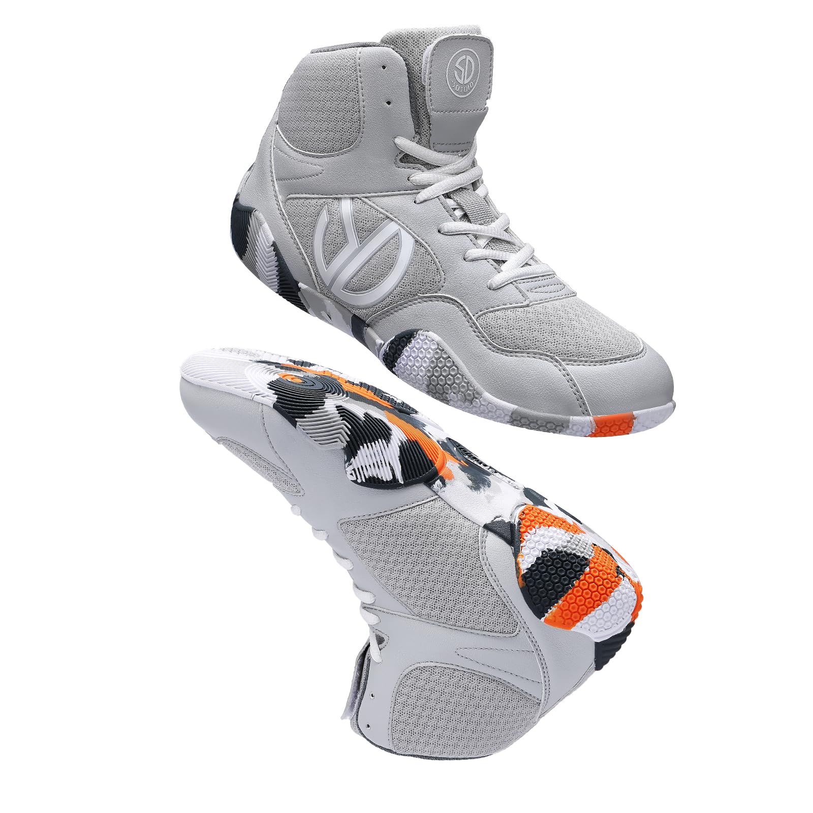 Men's Wrestling Shoes with Lightweight,Sdtdid Boxing Shoes Made of Micro Suede for Gym,Powerlifting,Bodybuilding,Training Etc.