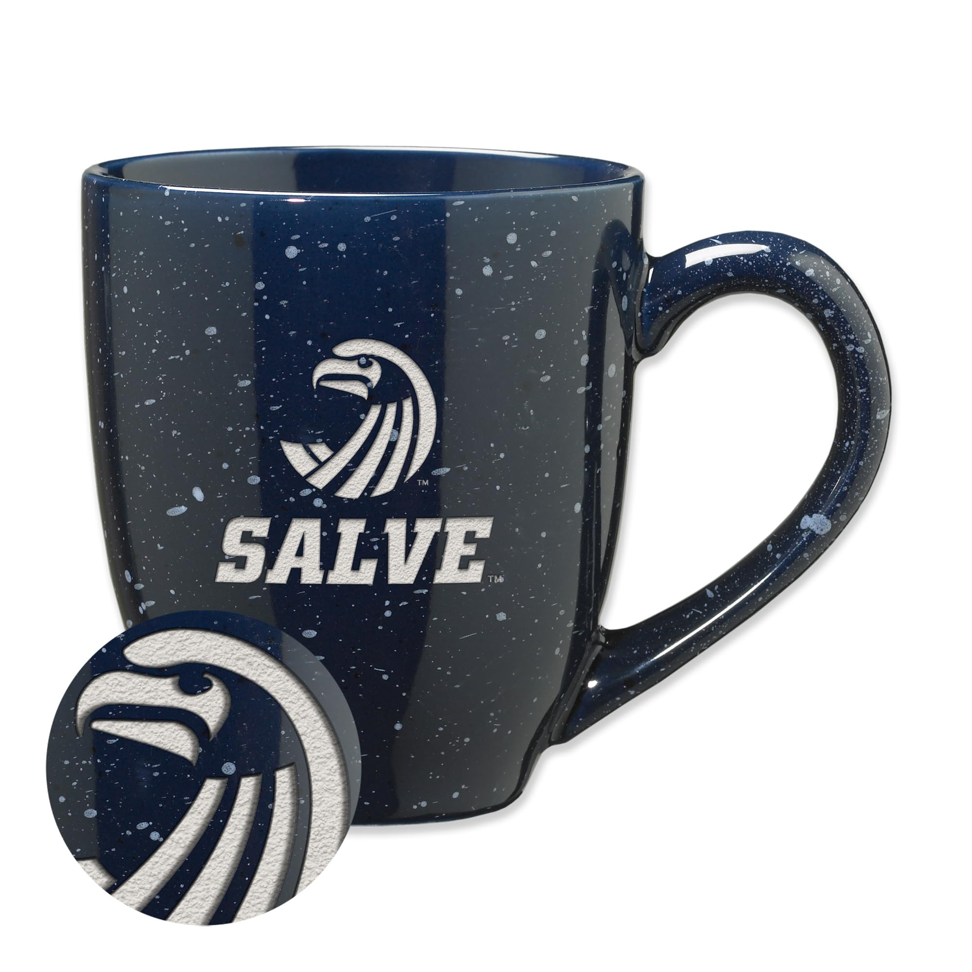 Mug Salve Regina Seahawks cadeau idéal en céramique marine gravée pour fan de NCAA