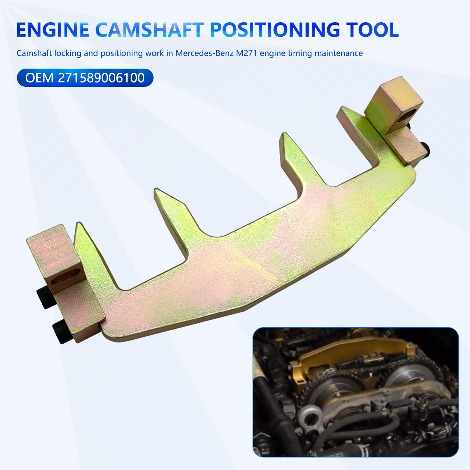 DAYUAN Camshaft Alignment Engine Timing Tool Chain Fixture Tool Kit Compatible for Mercedes Benz DAYUAN Camshaft Alignment Engine Timing Tool Chain Fixture Tool Kit Compatible for Mercedes Benz
