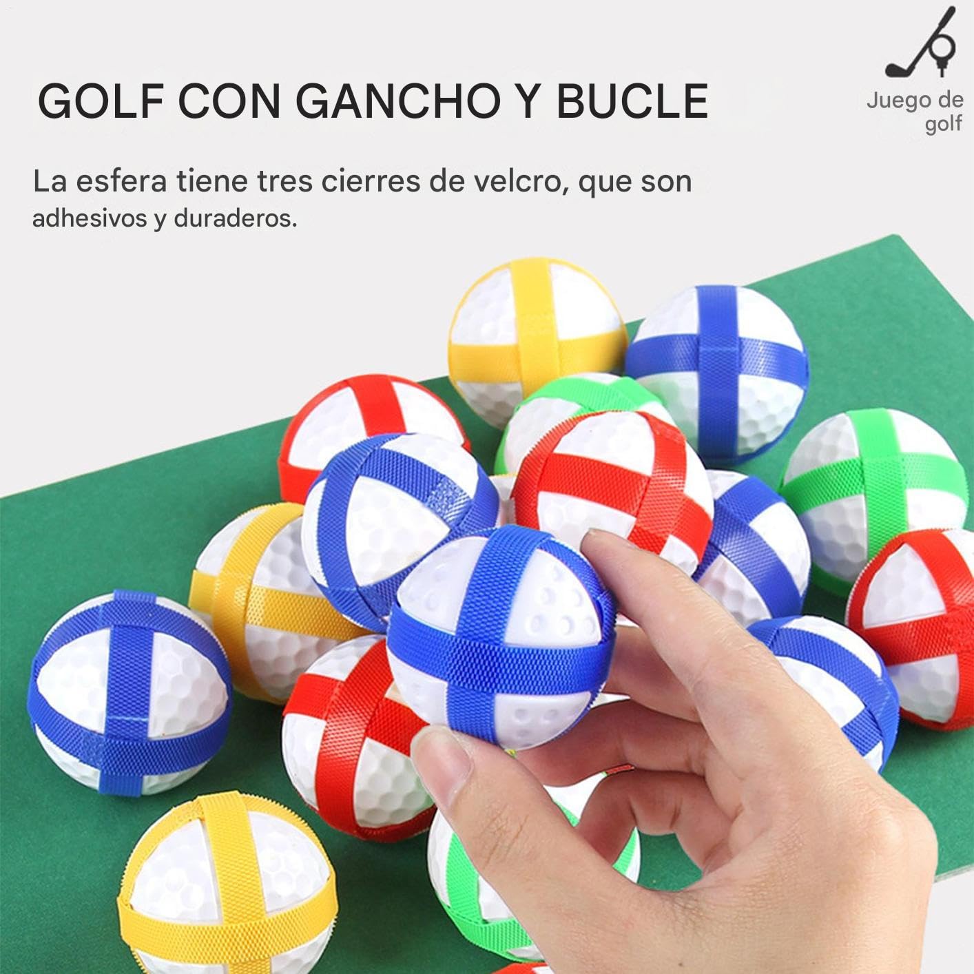 Juego de Golf Infantil de Competición - Pelotas De Golf Adhesivas con Puntuación,Juguetes Resistentes A La Intemperie, Set De Tapete De Putt Interactivo para Reuniones Familiares En Patio