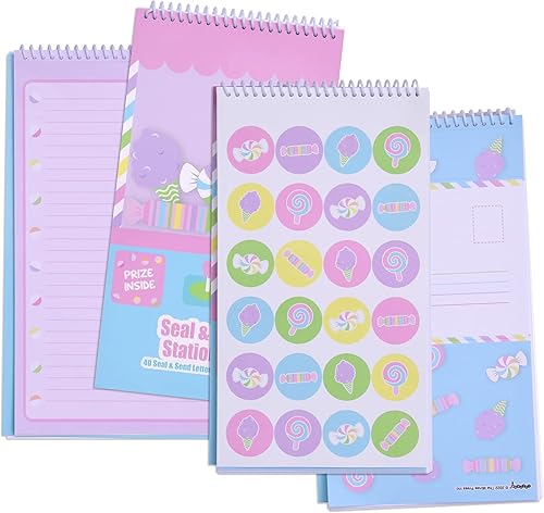 Miniatura 2 de iscream Sellar y enviar 40 hojas de papelería bloc de tarjetas con sellos - Candy Grab