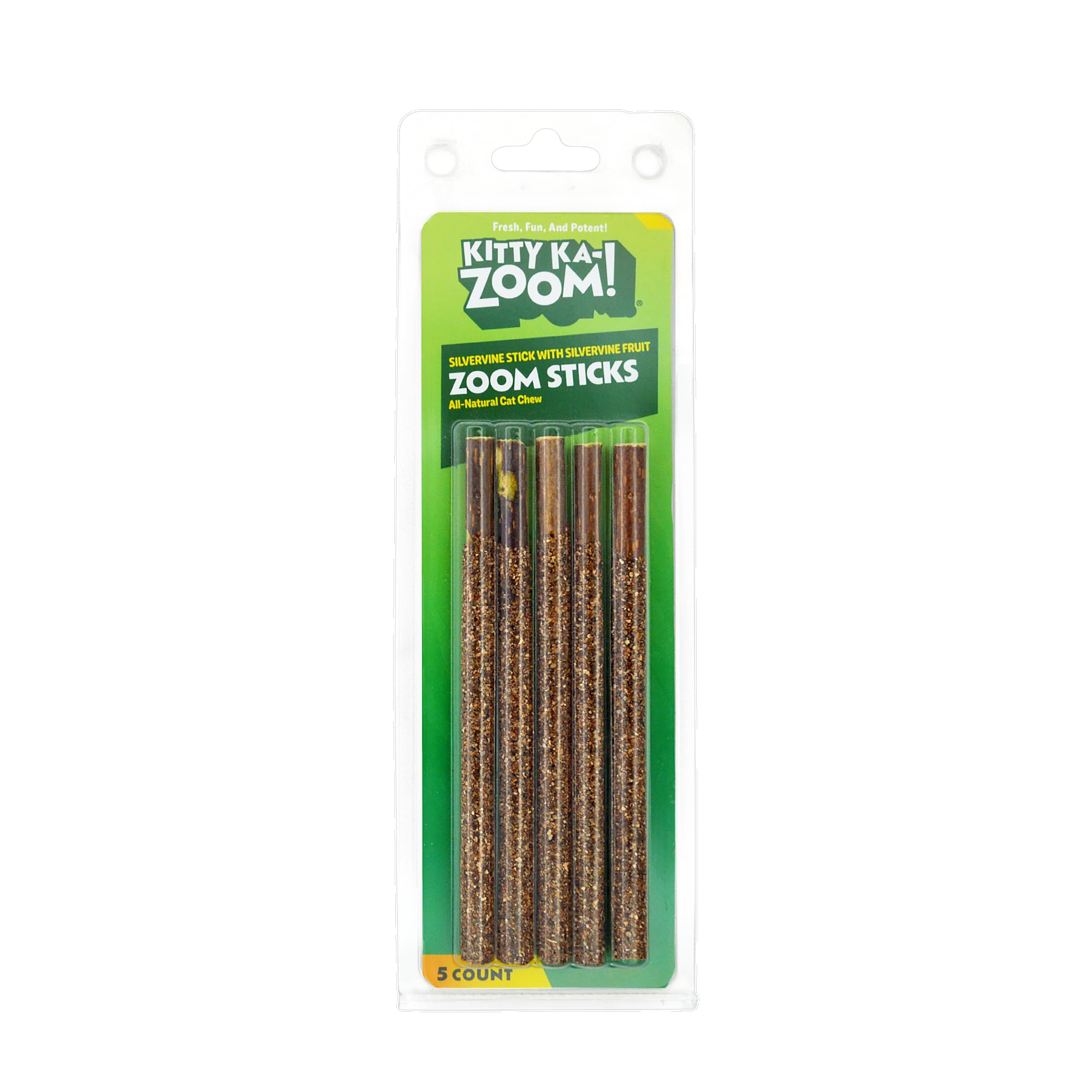 KITTY KA-ZOOM Zoom Sticks - Silvervine Sticks Covered in Silvervine Fruit