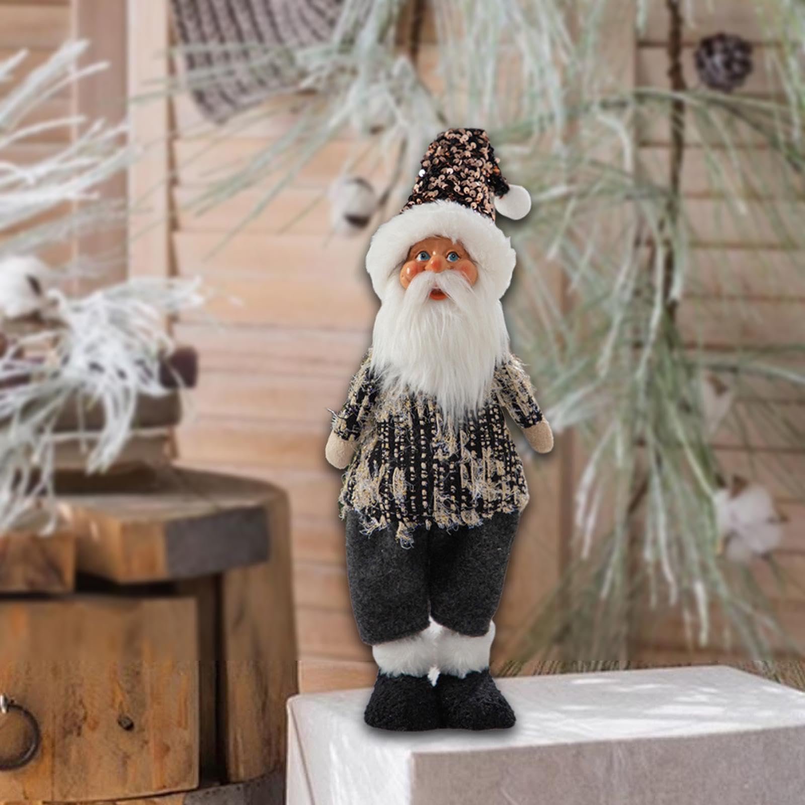 Figura Navideña de Muñeco para Decoración Y Regalo, Papá Noel
