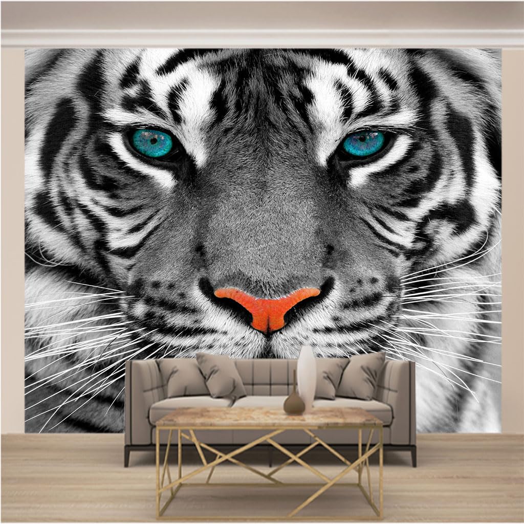 Tapisserie photo tigre haute définition revêtement intissé panoramique XXXL