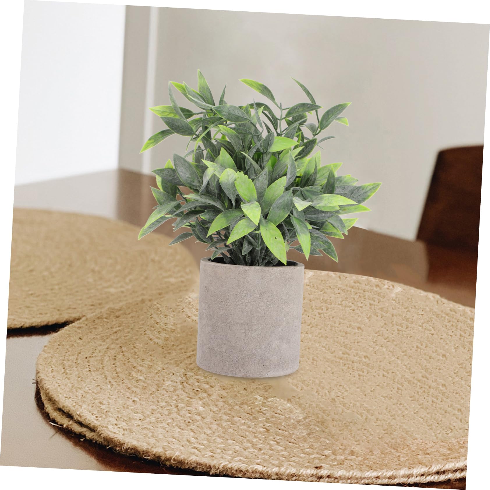 IMIKEYA 3pezzi Artificiali Decorazioni Realistiche Per Scrivania e Casa Eucalyptus e