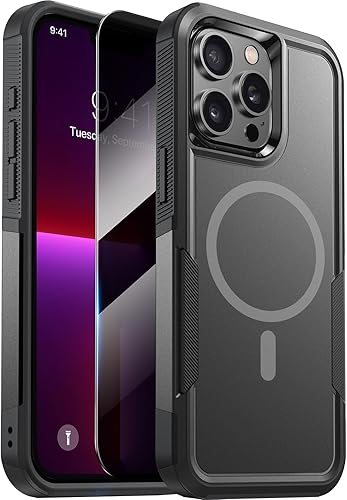 Miniatura 9 de Diaclara Funda diseñada para iPhone 12iPhone 12 Pro, con protector de pantalla de privacidad antiespía protección contra caídas de grado militar