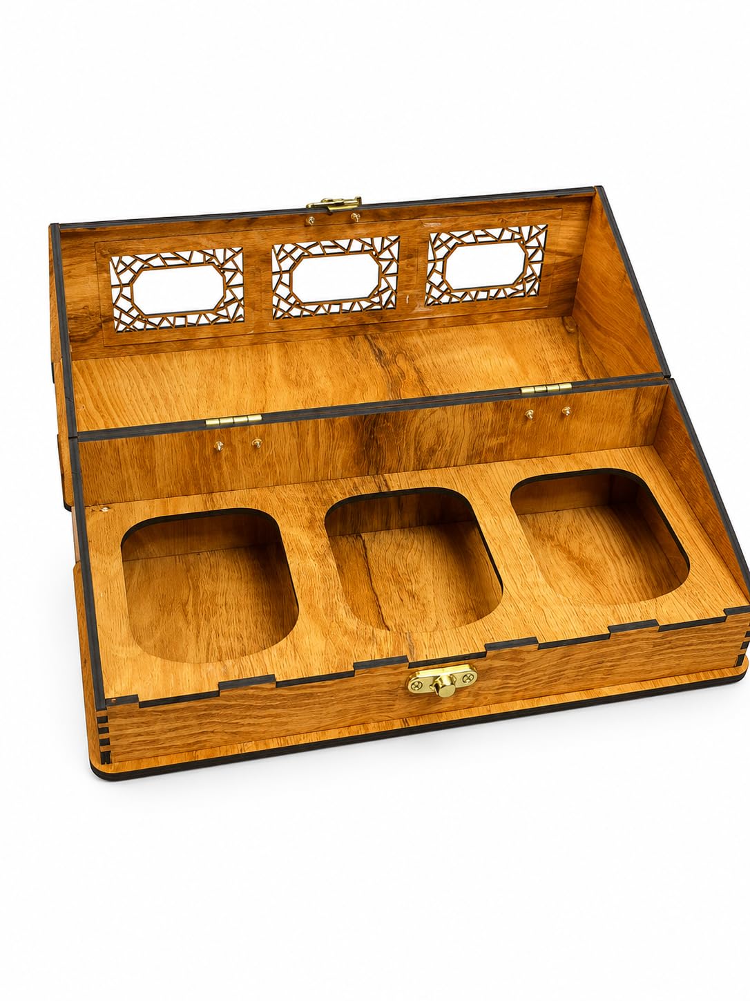 Premium Wooden 3 Jar Dry Fruit Gift Box with Glass Jars | Luxury MDF Storage Box with Laser Cut Design | Reusable Hamper Box for Diwali, Wedding, Corporate & Festive Gifts-image-41