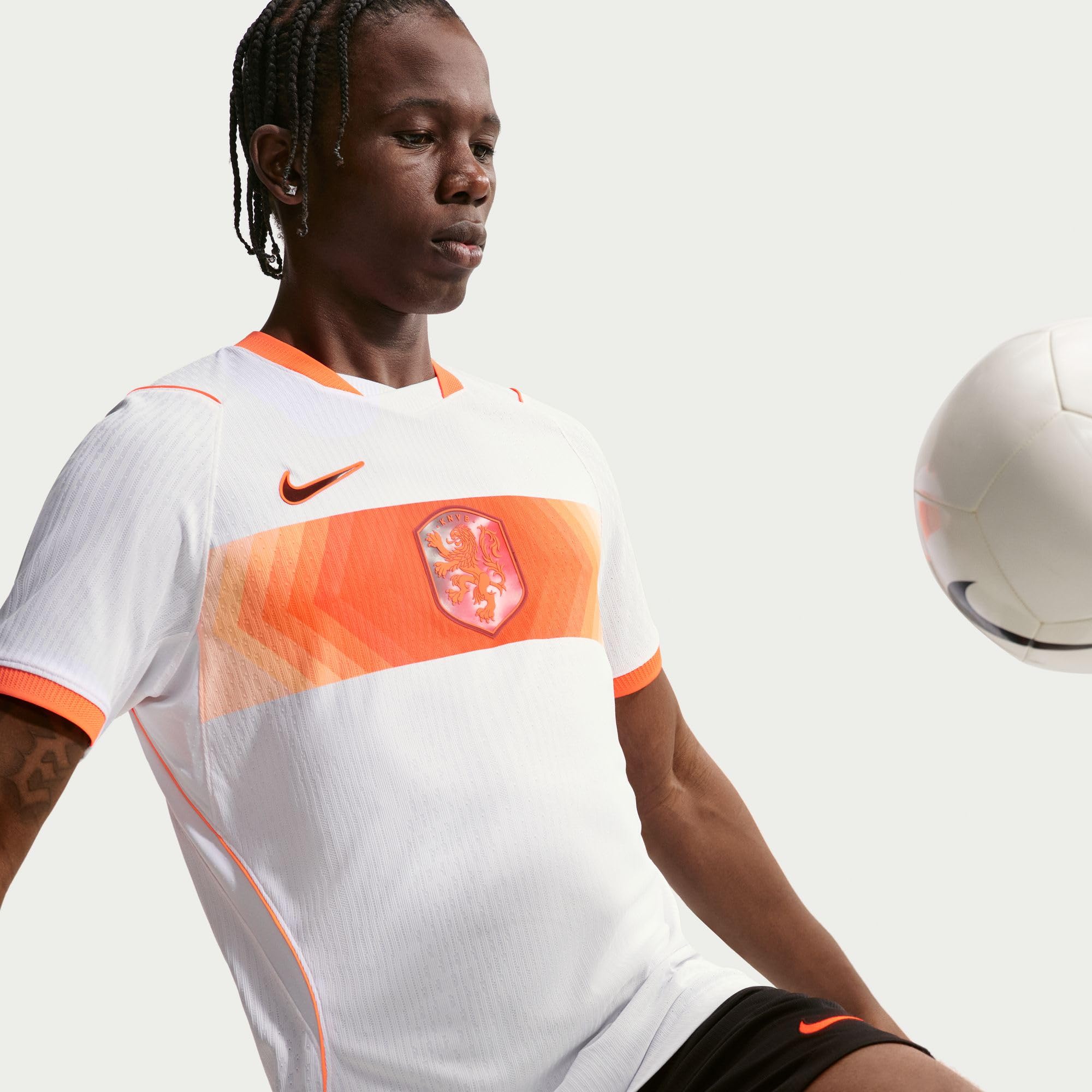 Holandia 2026 Nike Aero-Fit Authentic koszulka piłkarska dla mężczyzn, biały/Hyper Crimson/Black, IB5220-100, M