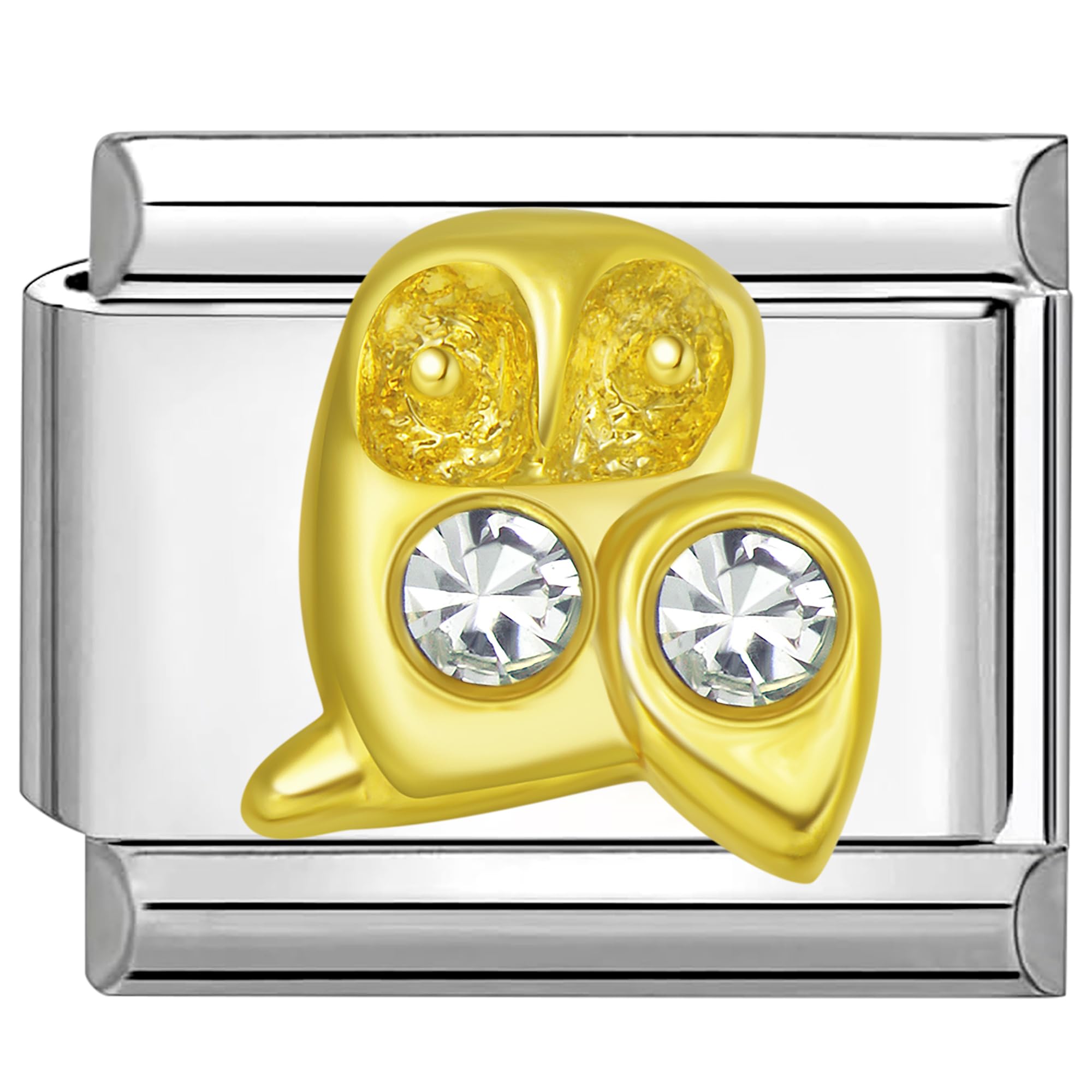 Quiges Fashion Jewels Italian Charms 9mm Owl