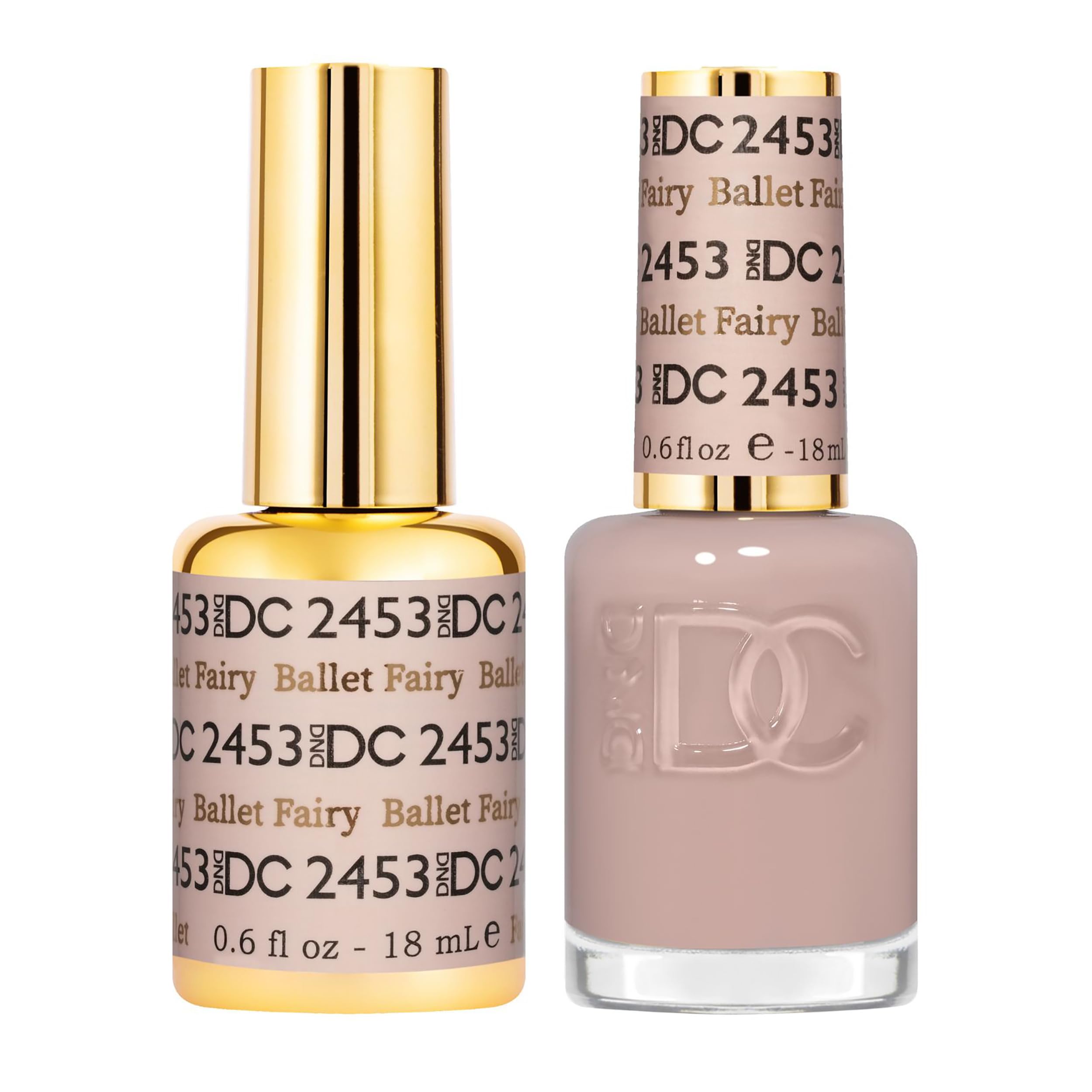 DND DC Gel Polish Set, Sheer Collection, UV Gel Polish and Air Dry Nail Lacquer, Matching Chip-Free Polish Duo, 0.5 Fl Oz Each