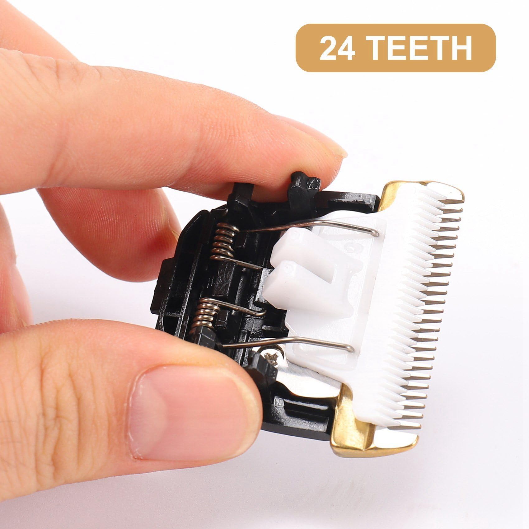 Pflege Keramik Kopf Rasier Klinge 40Mm 24 ZäHne für Tier Clipper Trimmer