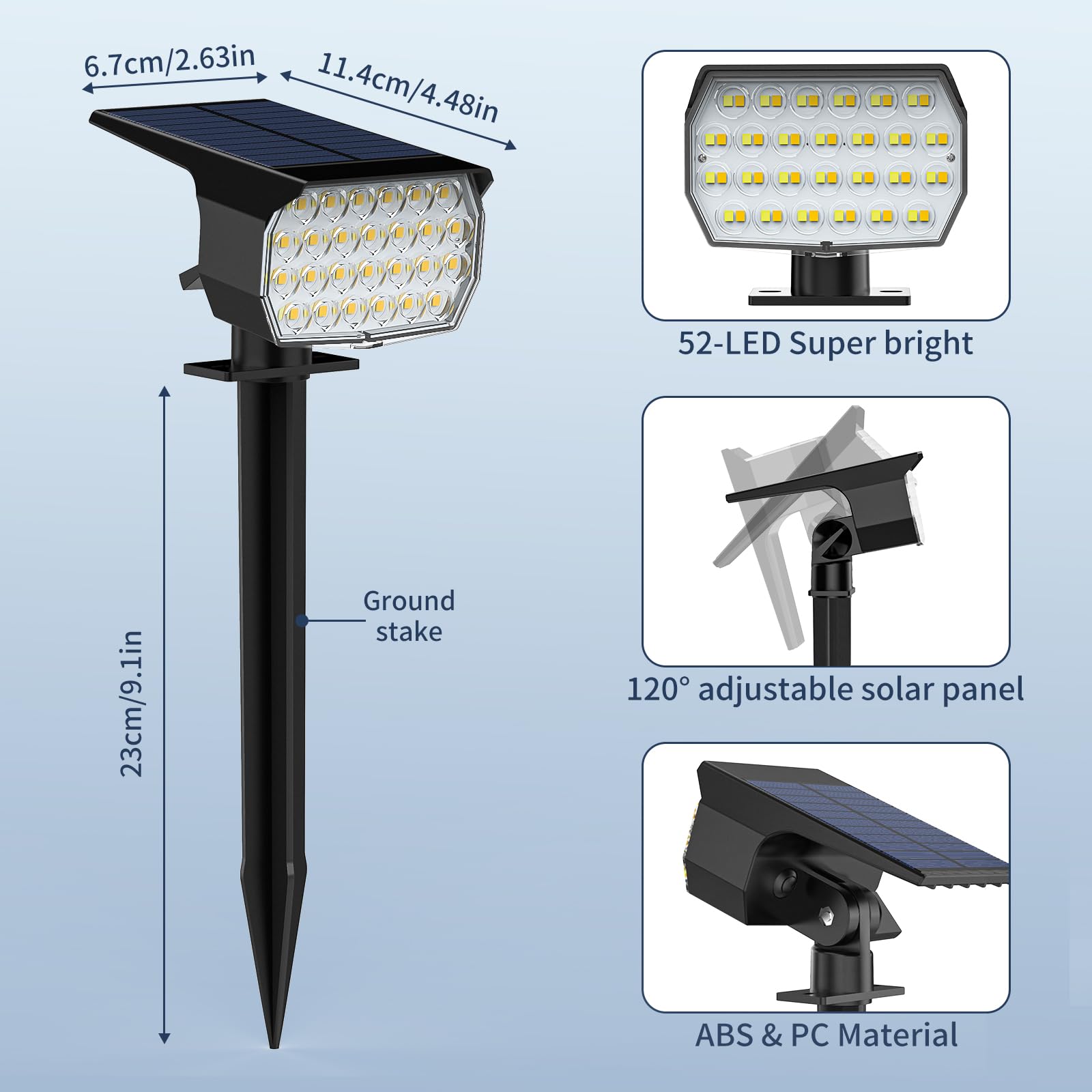 12 Stück Solar-Wegleuchten